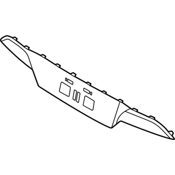 Hyundai 86696-L0400 MOULDING Assembly-RR Bumper,Ctr