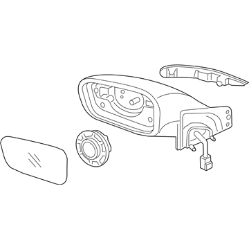 Hyundai 87610-C2620 Mirror Assembly-Outside Rear View,LH