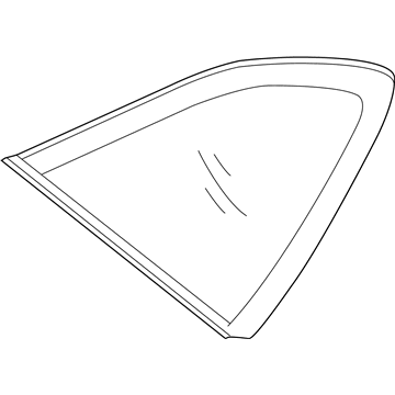 Hyundai 87810-J9010 Glass & MOULDING Assembly-Quarter