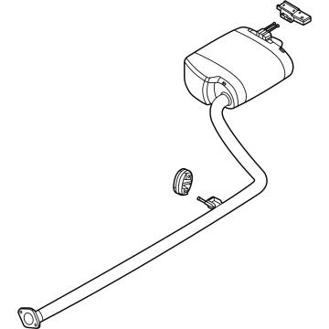 2021 Hyundai Sonata Muffler - 28710-L0810