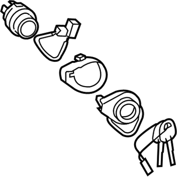 Hyundai 81920-2HB00 Cylinder Assembly-Steering & Ignition Lock