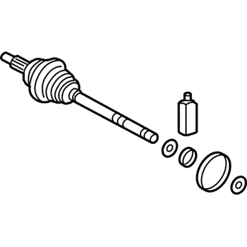 Hyundai 49526-J5100 Joint & Shaft Kit-Front Axle W