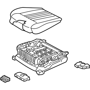 Hyundai 88100-D2243-NNI Cushion Assembly-Front Seat,LH