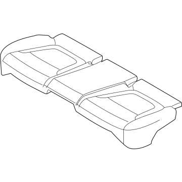 Hyundai 89160-P0010-KIE Covering Assembly-RR Seat Cushion