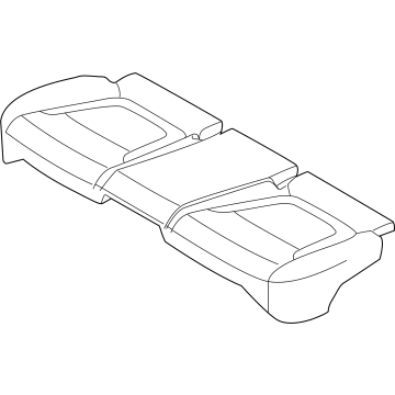 Hyundai 89160-P0010-KWF Covering Assembly-RR Seat Cushion