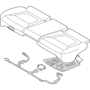 Hyundai 89100-P0070-KWE Cushion Assembly-RR Seat