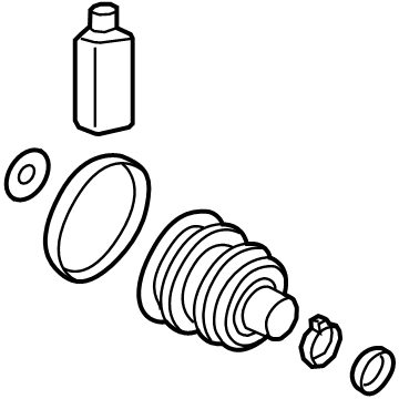 Hyundai 49542-F2105 Boot Kit-Front Axle Differential Side