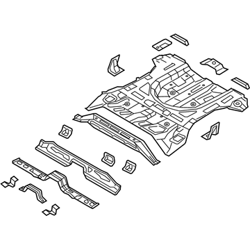 Hyundai 65510-D3000 Panel Assembly-Rear Floor