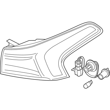 Hyundai 92401-S2600 Lamp Assembly-Rear Comb Outside,LH