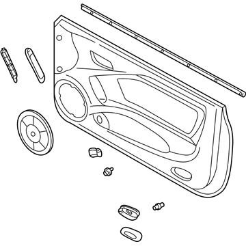 Hyundai 82302-2C100-XX Panel Complete-Front Door Trim,RH