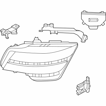 Hyundai Genesis G80 Headlight - 92101-T1020