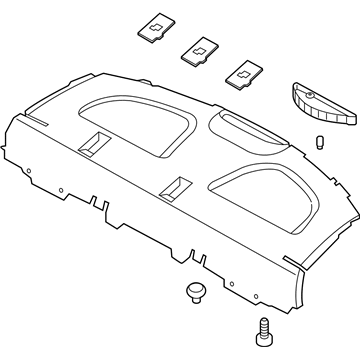 Hyundai 85610-1R300-9Y Trim Assembly-Package Tray