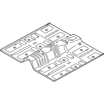 2018 Hyundai Sonata Hybrid Floor Pan - 65110-E6700