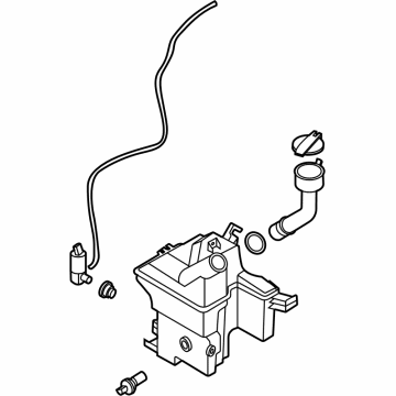 Hyundai 98610-L0000 Reservoir & Pump Assembly-Washer