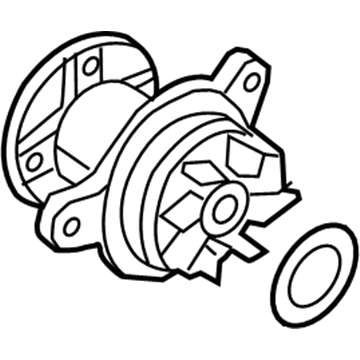 Hyundai Elantra Water Pump - 25100-03800