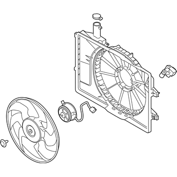 2019 Hyundai Elantra Fan Motor - 25380-M6000