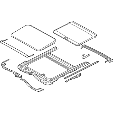 Hyundai 81600-3X500-VYF Sunroof Assembly