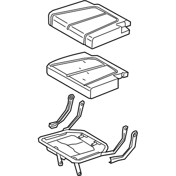 Hyundai 89A20-S8530-UBM Cushion Assembly-3RD Seat,RH