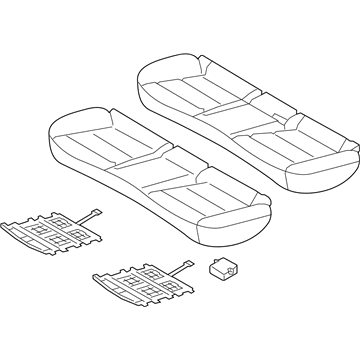 Hyundai 89100-F2100-XFL Cushion Assembly-Rear Seat