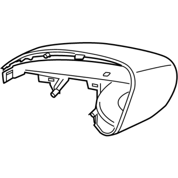 Hyundai 87616-AR000 SCALP-O/S RR VIEW MIRROR,LH