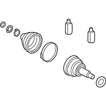 Hyundai 49580-F3000 Joint & Boot Kit-Front Axle Wheel