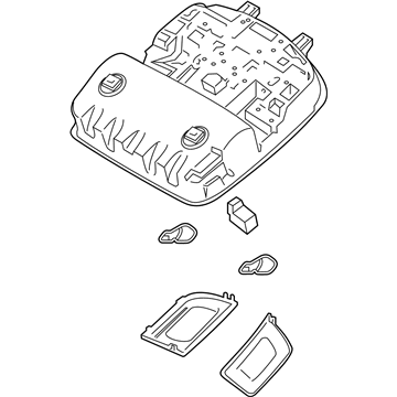 Hyundai 92810-F2250-TRY Overhead Console Lamp Assembly