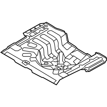 Hyundai 65513-1R300 Panel Assembly-Rear Floor,Rear