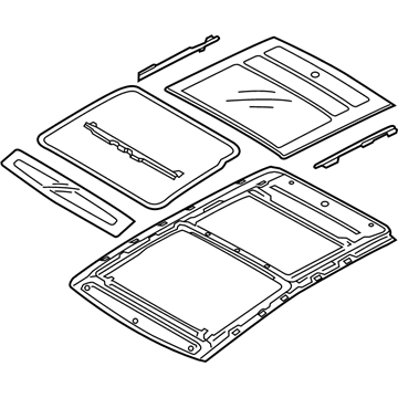 Hyundai 81620-G3000 Panorama Roof Frame Assembly
