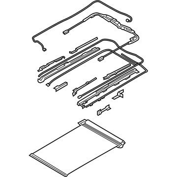 Hyundai 81646-G3000-XUG Rail Assembly-PANORAMAROOF MECHANI