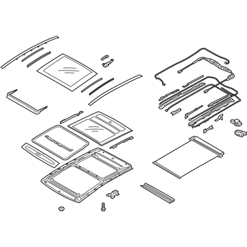 Hyundai 81600-G3000-TRY Panorama Roof Assembly