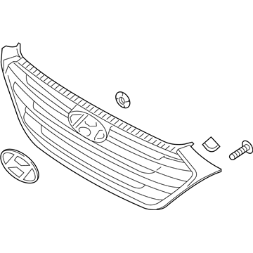 2017 Hyundai Tucson Grille - 86350-D3100-PCR