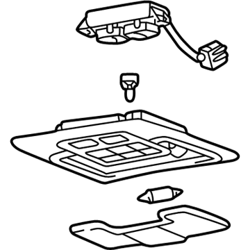 Hyundai 92820-38000-LT Room Lamp Assembly