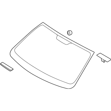 Hyundai 86110-2M000 Windshield Glass Assembly