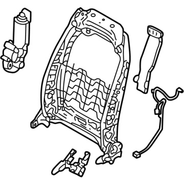 Hyundai 88410-CW510 Frame Assembly-FR Seat Back RH