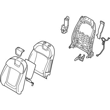 Hyundai 88400-CW010-KIF BACK ASSY-FR SEAT,RH