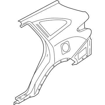 Hyundai 71504-3JC10 Panel Assembly-Quarter Outer,RH