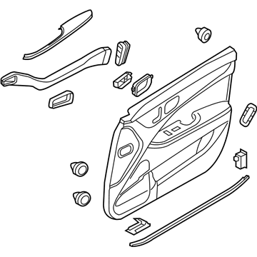 Hyundai 82306-3NIM0-RD4 Panel Assembly-Front Door Trim,RH