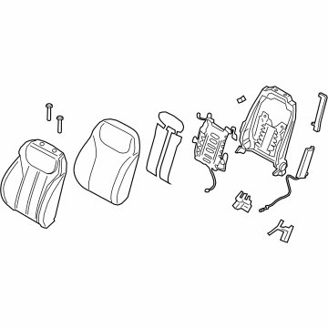 Hyundai 88300-CL530-YKK Back Assembly-FR Seat,LH