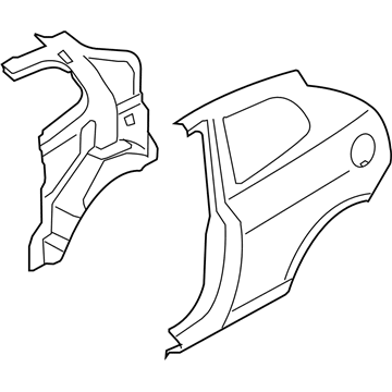 Hyundai 70200-1E3A1 Panel Assembly-Quarter Complete,RH