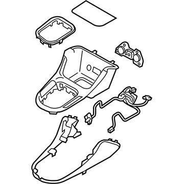 Hyundai 84603-G3AT0-TRY Cover Assembly-Console Upper