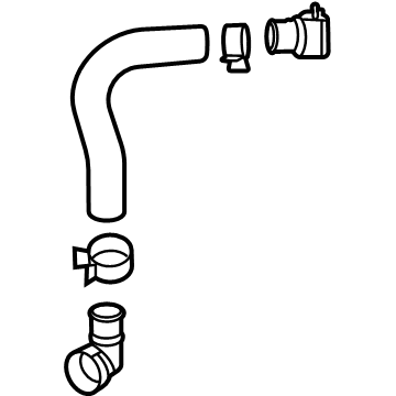 Hyundai 25415-L1200 Hose Assembly-RADAATOR,LWR