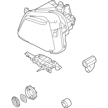 Hyundai 92102-CW100 Lamp Assembly-Head,RH