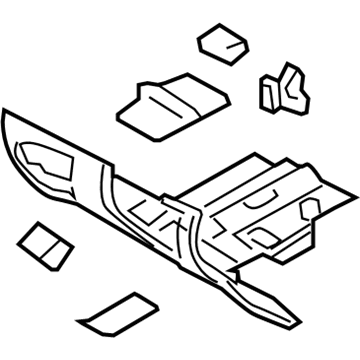 Hyundai 84750-3J201-6T Panel Assembly-Lower Crash Pad,LH