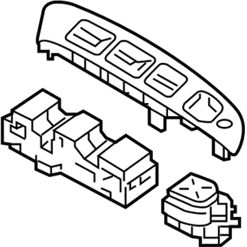 Hyundai 93570-2S310-9P Power Window Main Switch Assembly