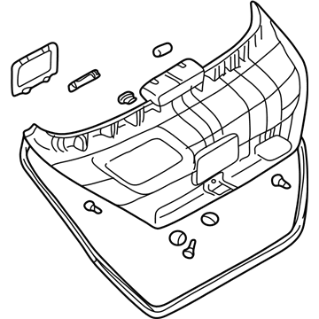 Hyundai 81750-2C000-LK Panel Assembly-Tail Gate Trim