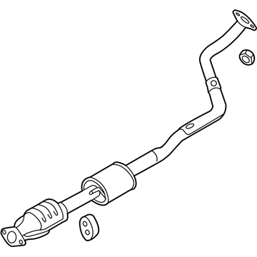 2015 Hyundai Accent Muffler - 28600-1R220