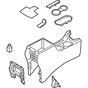 Hyundai 84610-F2100-TRY Console Assembly-Floor