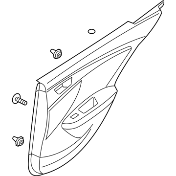 Hyundai 83308-2V010-TYG Panel Assembly-Rear Door Trim,RH