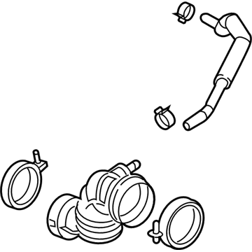 Hyundai Accent Air Intake Coupling - 28140-H9250