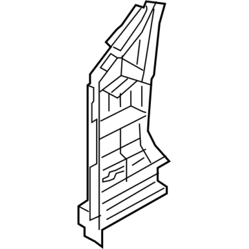 Hyundai 71202-D2500 Pillar Assembly-Front Inner,RH